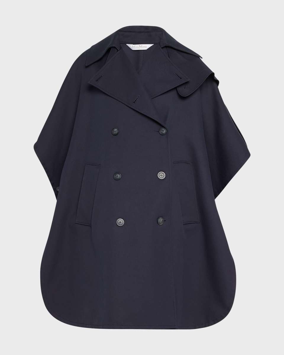 Pernice Trench-Style Double-Breasted Cape