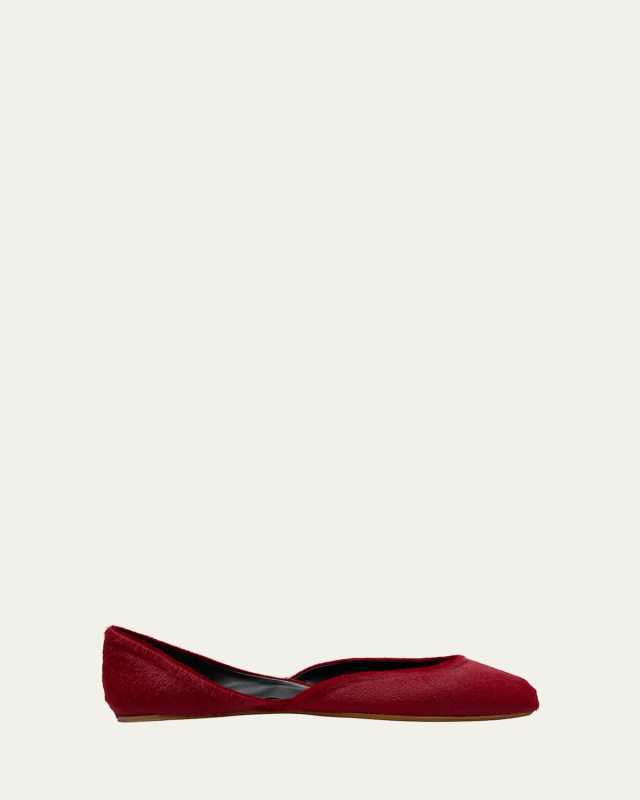 Gemma Leather d'Orsay Ballerina Flats