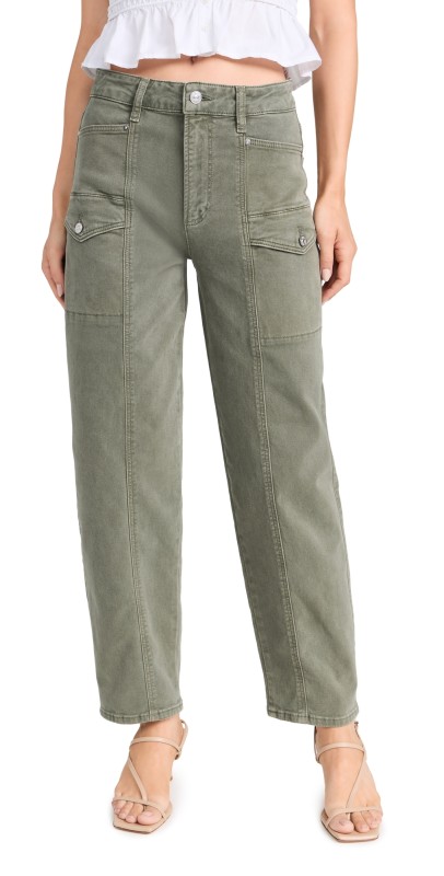 PAIGE Alexis Cargo Pants Vintage Ivy Green
