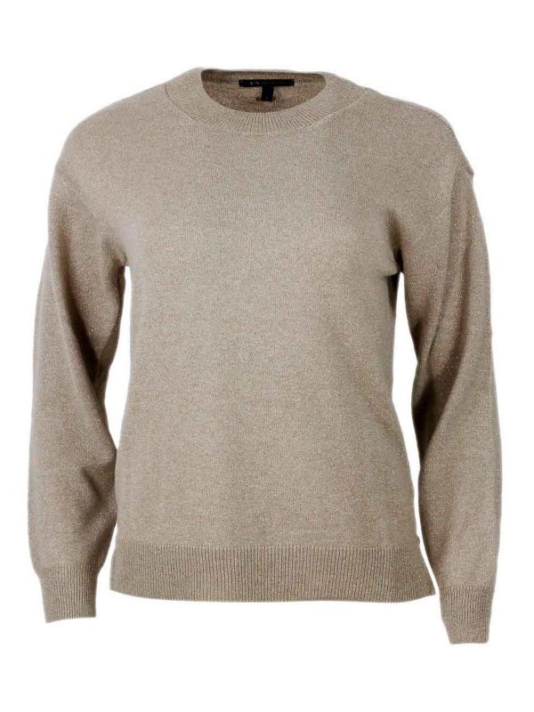 Armani Exchange Pull Col Rond - Or