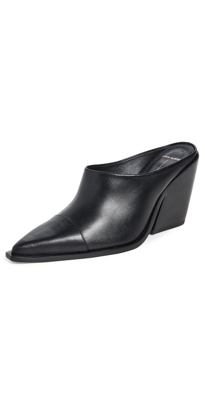 Black Suede Studio Noa Mules Black