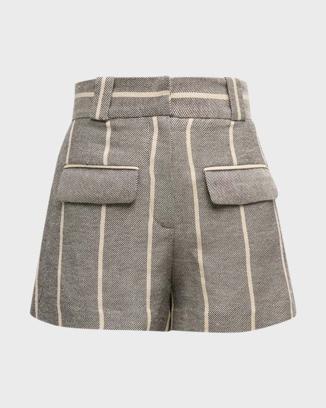 Dorca Stripe Linen-Blend Shorts