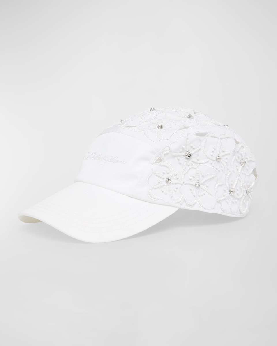Embroidered Floral Baseball Hat