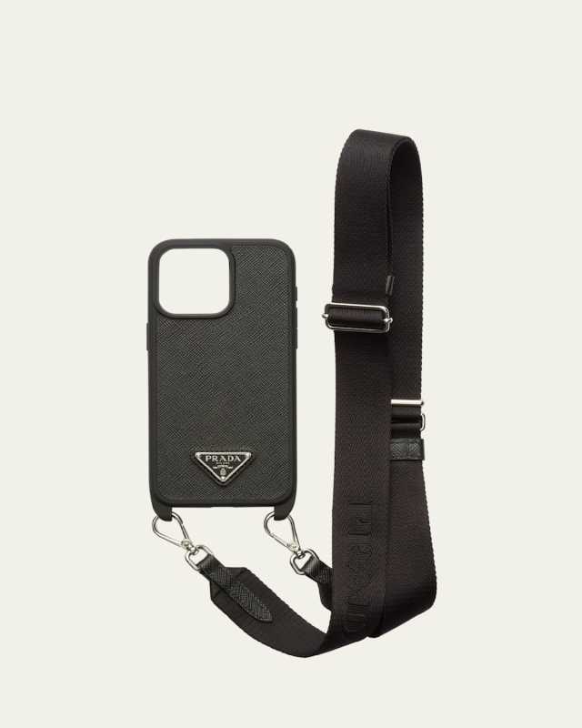 iPhone 15 Pro Max Leather Case with Strap