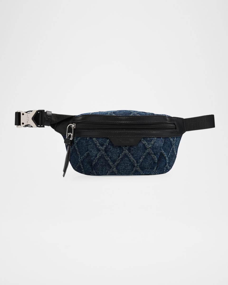 Commuter Mini Quilted Denim Belt Bag