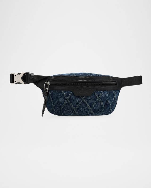 Commuter Mini Quilted Denim Belt Bag