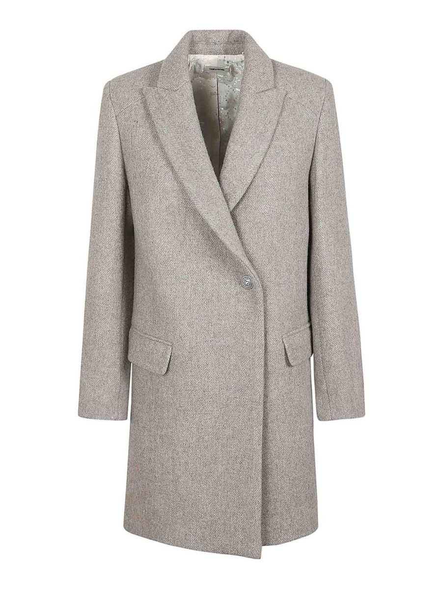 Zadig & Voltaire Manteau Court - Blanc