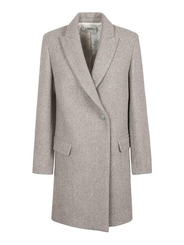 Zadig & Voltaire Manteau Court - Blanc