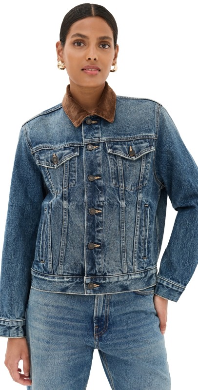 Nili Lotan Chesney Denim Jacket Ocean Wash