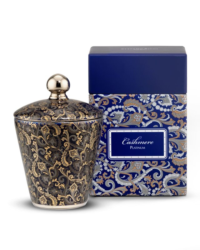 Multicolor Paisley Royal Eagle Black Candle