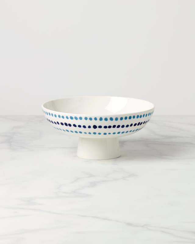floral way footed bowl