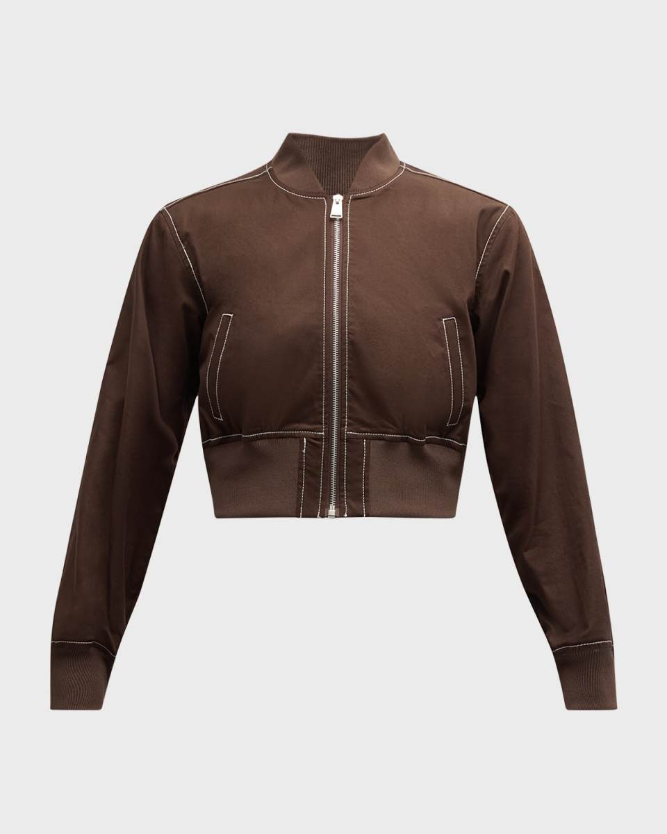 Lorenzo Cropped Bomber Jacket
