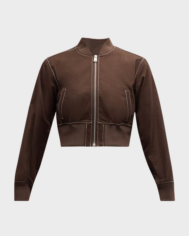 Lorenzo Cropped Bomber Jacket