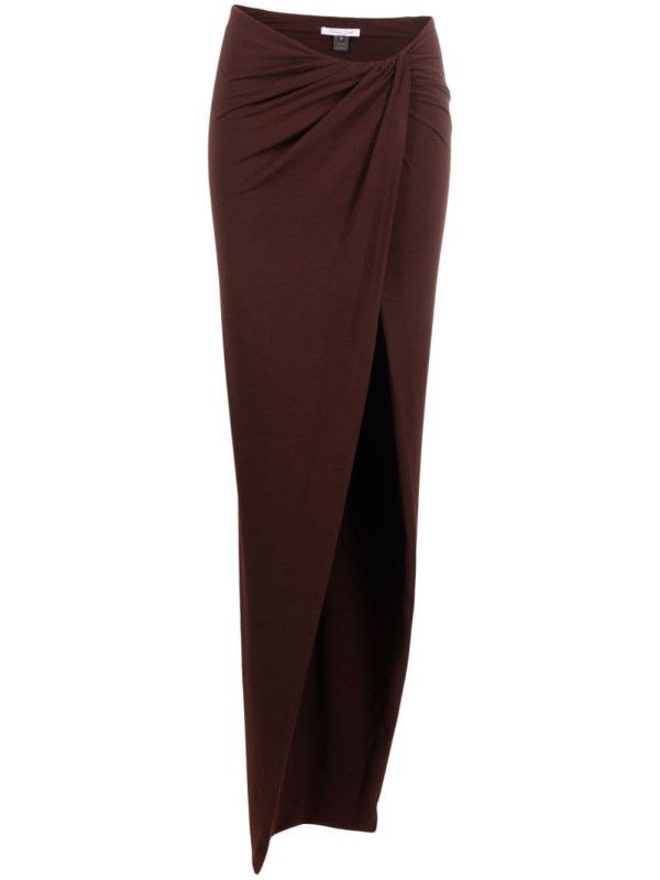 draped maxi skirt