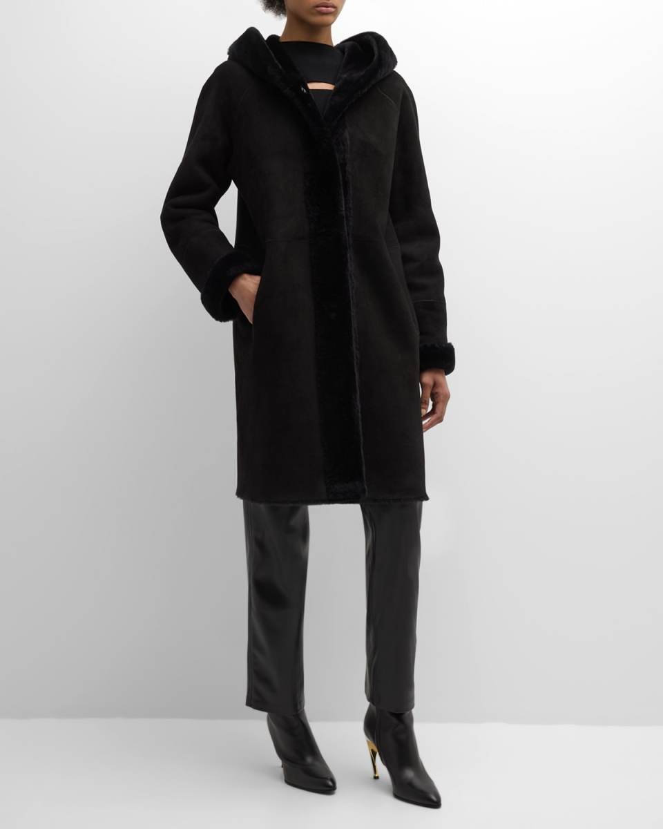 Reversible Shearling Lamb Parka Jacket