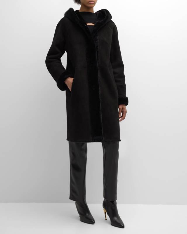 Reversible Shearling Lamb Parka Jacket