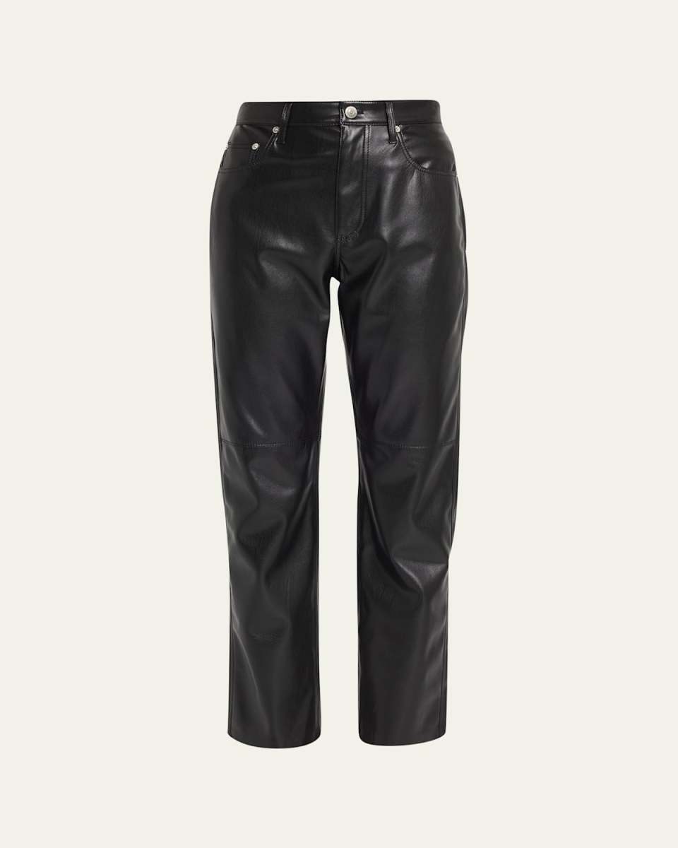 Vinni Faux-Leather Ankle Pants