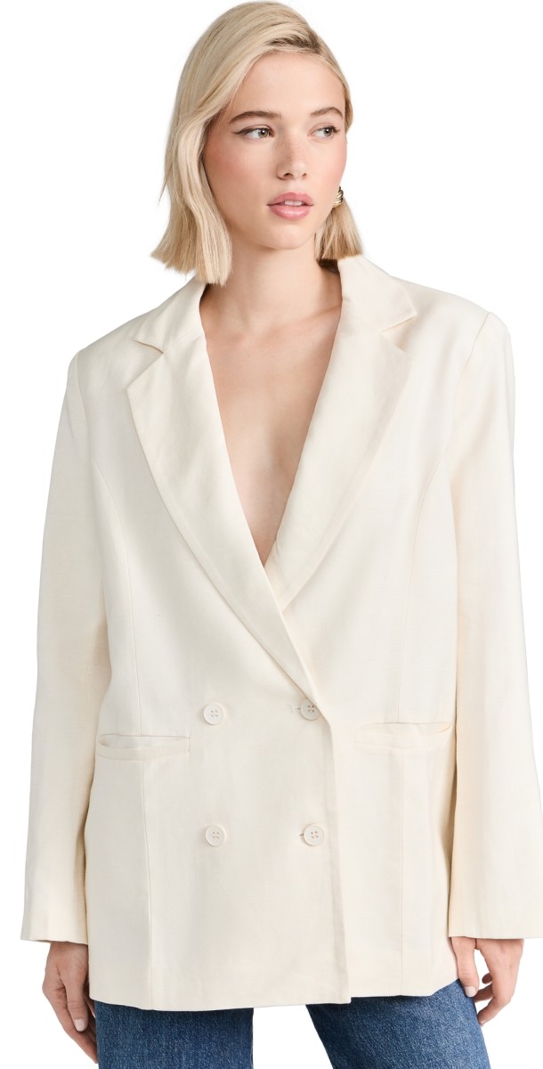 Lioness La Quinta Blazer Off White