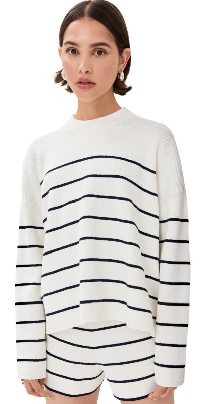 La Ligne Striped Sweater Cream/Navy