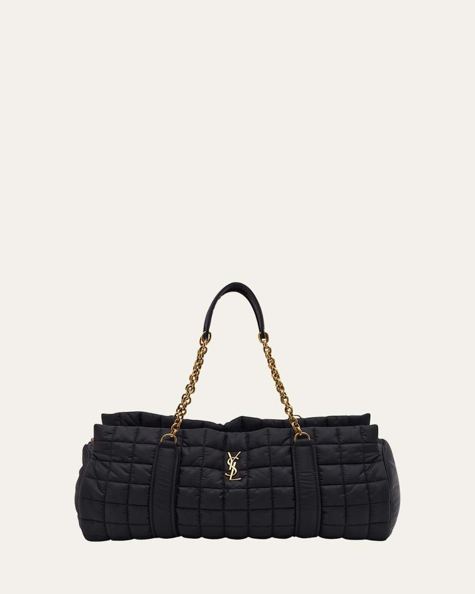 Gloria Travel YSL Duffel Bag in Quilted Nylon