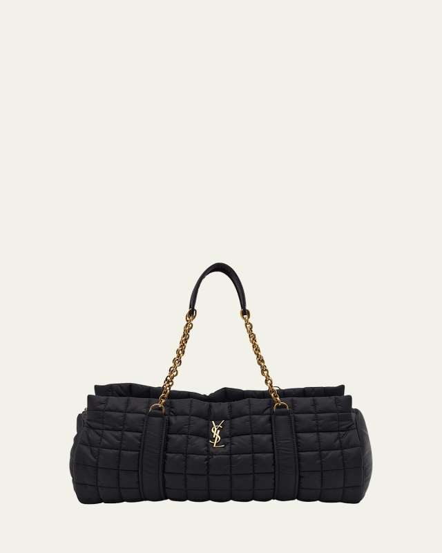 Gloria Travel YSL Duffel Bag in Quilted Nylon