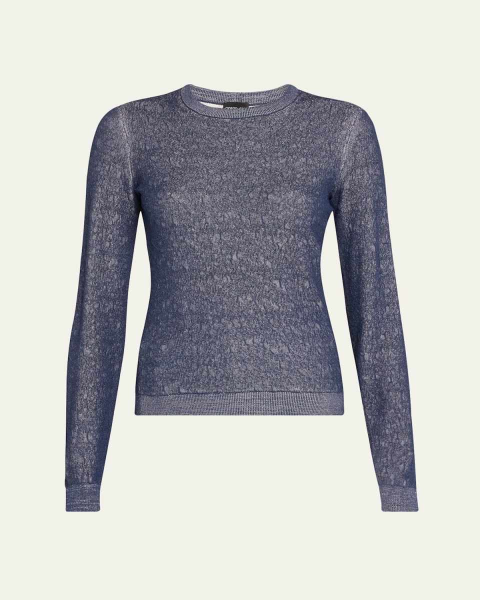 Shiny Viscose Knit Top