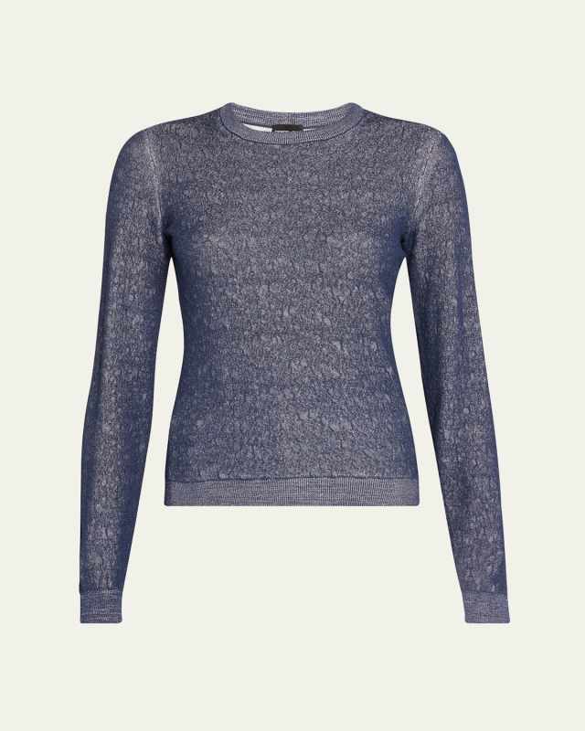 Shiny Viscose Knit Top