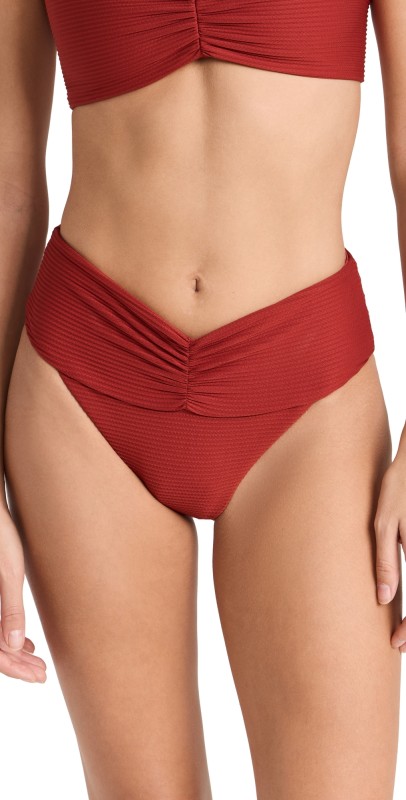 LSPACE Bardot Classic Bikini Bottoms Redwood