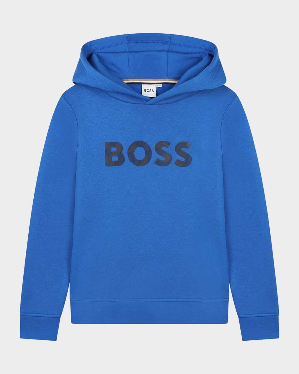 Kid's Logo-Print Cotton-Blend Hoodie, Size