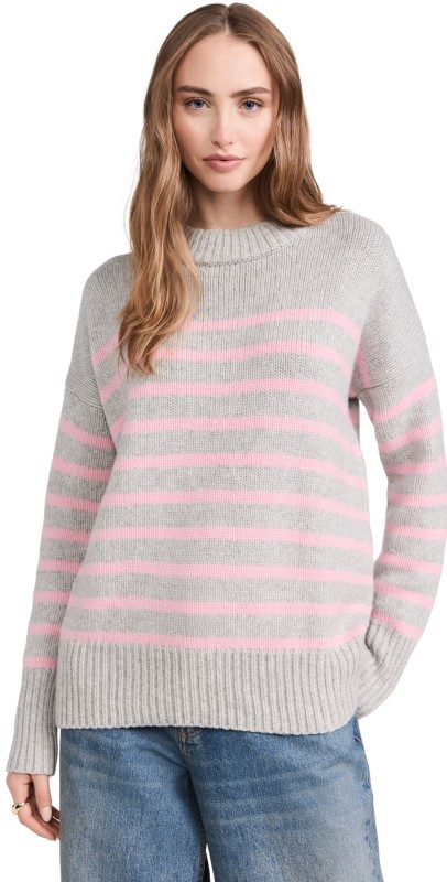 La Ligne Marin Sweater Light Grey/Pink