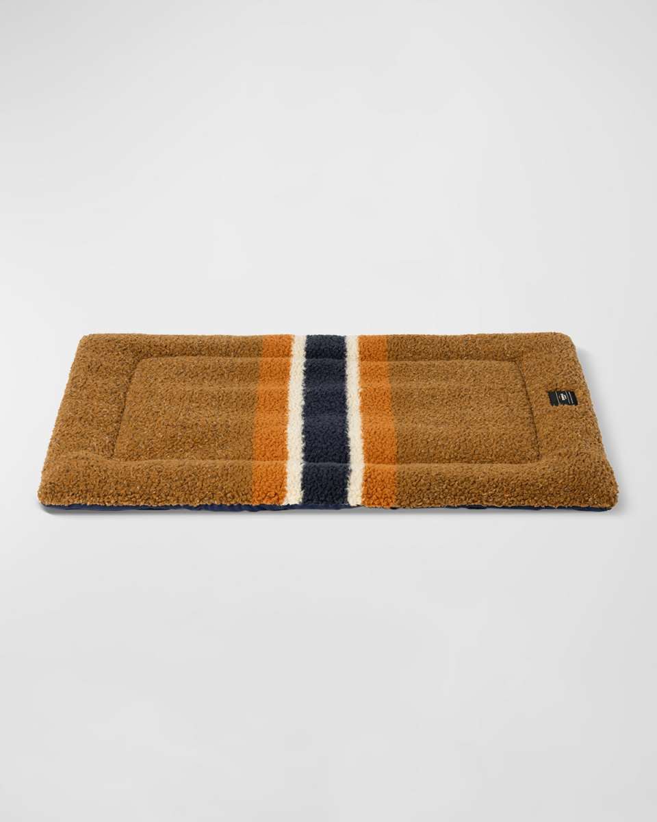 36" Striped Sherpa Pet Comfort Cushion