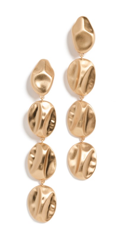 Cult Gaia Veda Earrings Brushed Brass