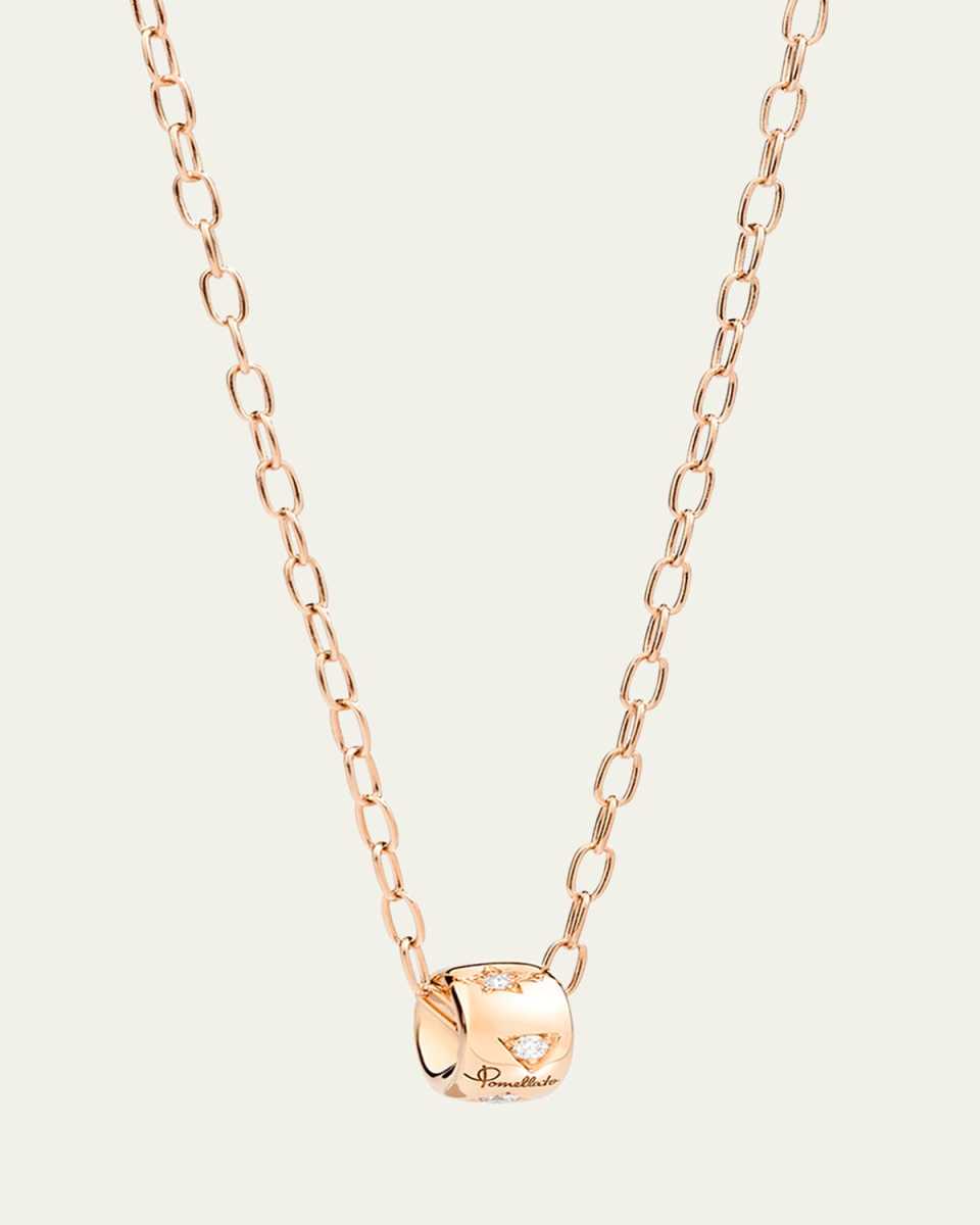 Iconica 18K Rose Gold Diamond Pendant Necklace