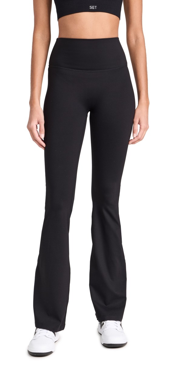 SET Sportbody Flare Leggings Onyx
