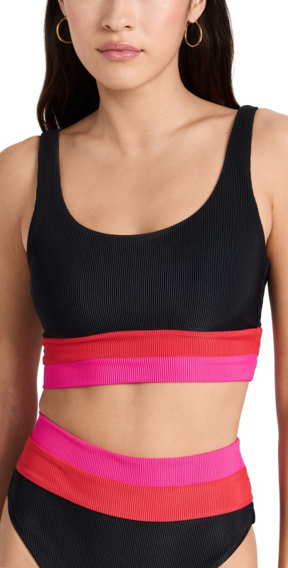 Beach Riot Mackenzie Top Glacier Colorblock