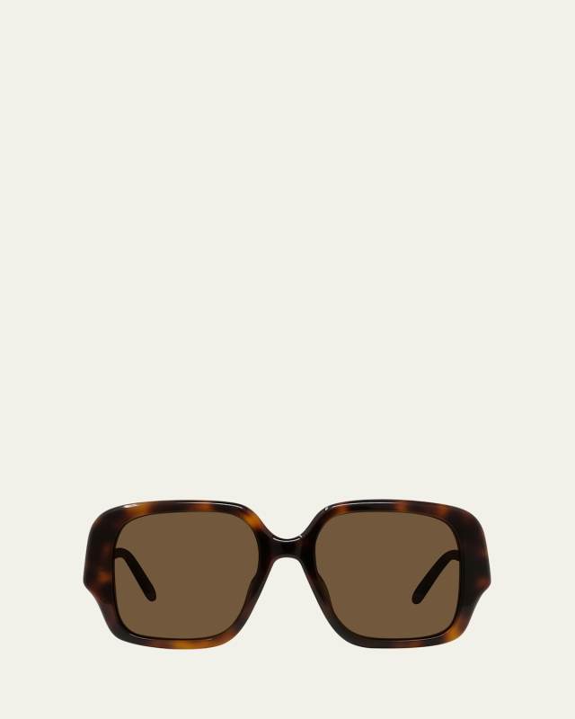 Logo Acetate Butterfly Sunglasses