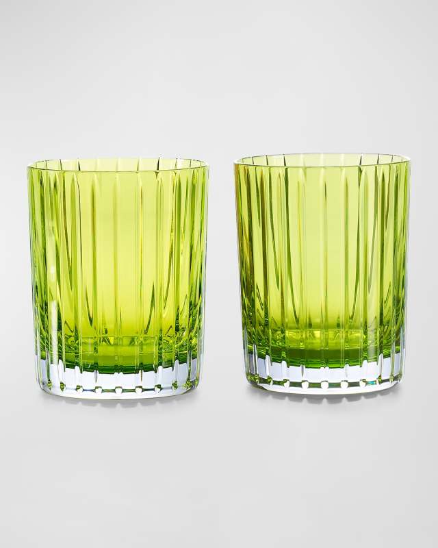 Harmonie Colored Double Old-Fashioned Tumblers, Set of 2