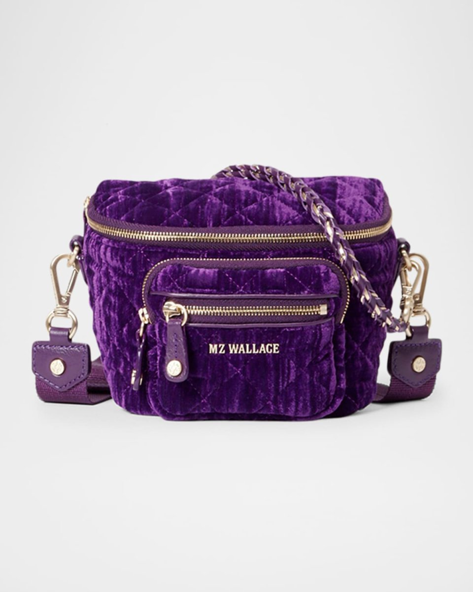 Crosby Micro Quilted Velvet Sling Crossbody Bag