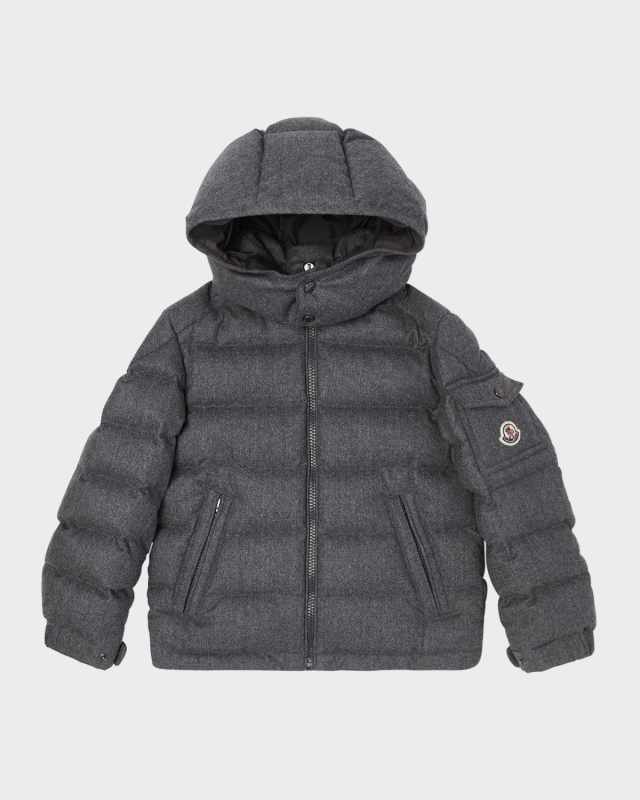 Boy's Montgenerve Wool Quilted Jacket, Size 8-14
