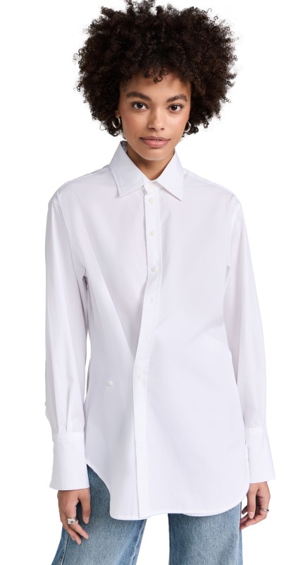 rag & bone Indiana Poplin Shirt White