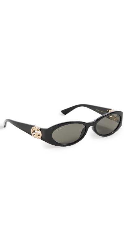 Gucci Hailey Sunglasses Black-Black-Grey