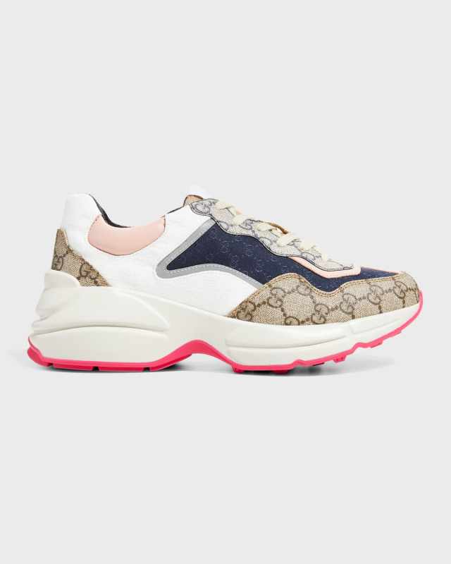 Rhyton Mixed GG Runner Sneakers