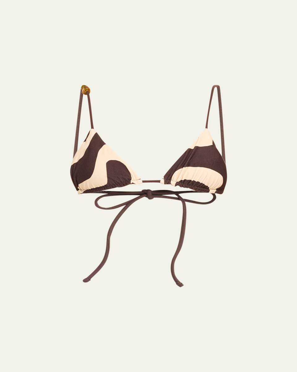 New Wave String Triangle Bikini Top