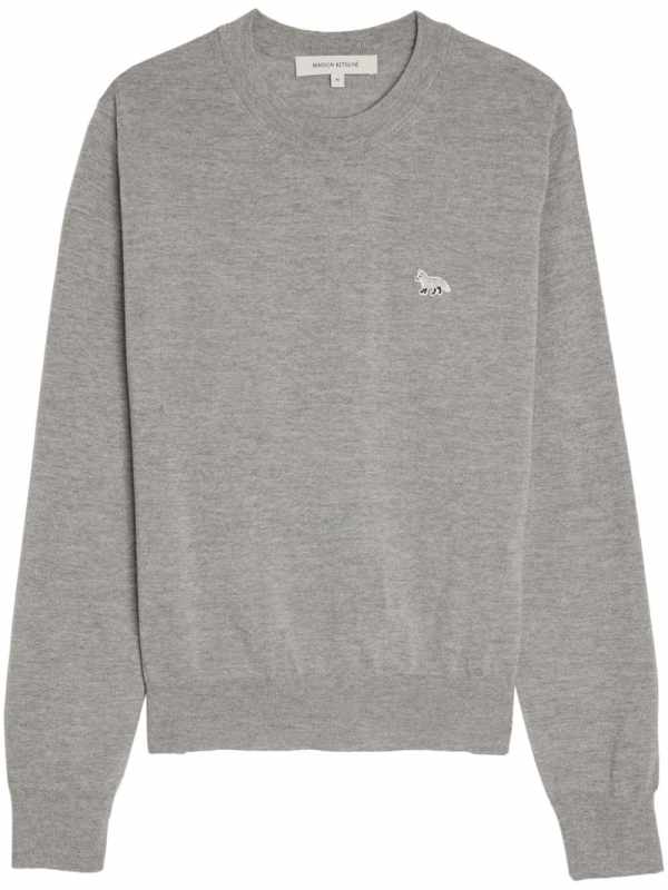 W Baby Fox Patch Regular Jumper
