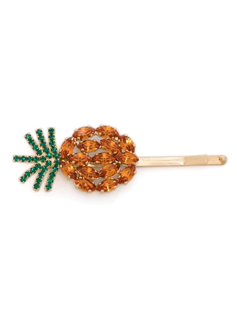 glass crystal hair clip