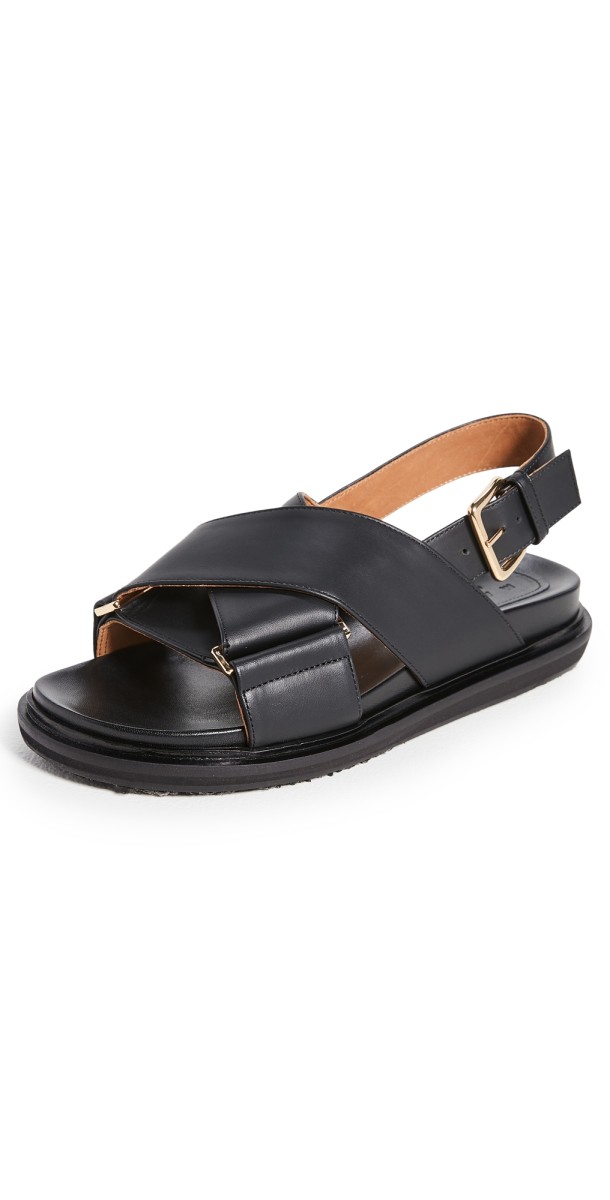 Marni Fussbett Sandals Black