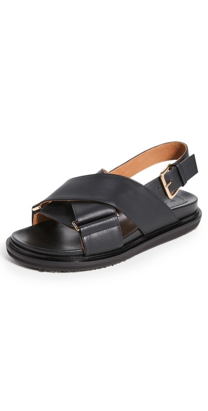 Marni Fussbett Sandals Black
