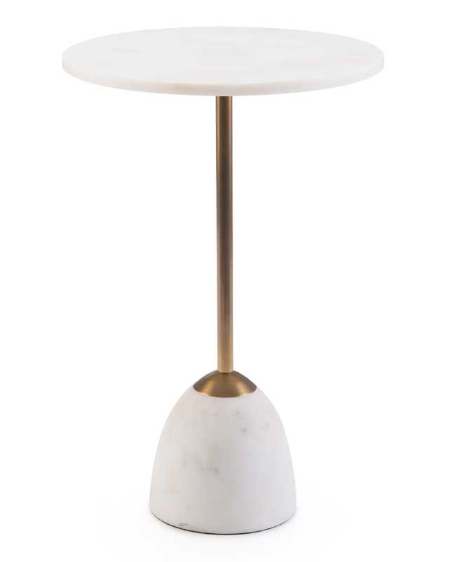 Zeke Marble Martini Side Table