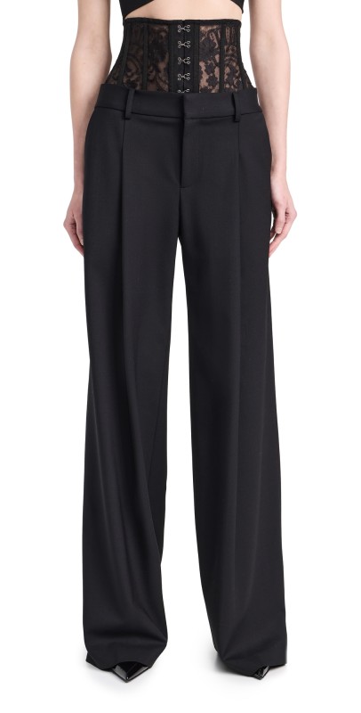 Monse Lace Bustier Trousers Black