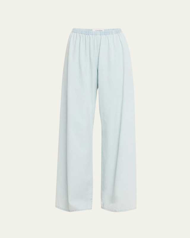 Cotton Linen Pull-On Pants